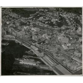 Aerial View of Wellington 1947, City, Waterloo Quay to Kelburn Park