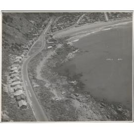 Aerial View of Wellington 1947, Lyall Bay, Waterfront