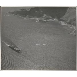 Aerial View of Wellington 1947, Evans Bay, Point Halswell