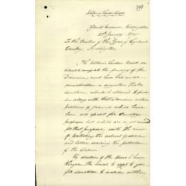 Botanic Gardens Board, referencing land set apart for cemetery - 28 January 1875