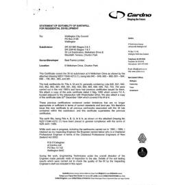 Earthworks suitability statement for Melksham Drive, Churton Park - SR 245730