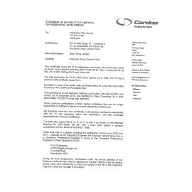 Earthworks suitability statement and asbuilts for Rochdale Drive, Churton Park - SR 359063