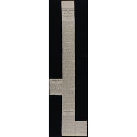 Newspaper clippings relating to the retirement of Harry Edgar Nicholls, 21 February 1924