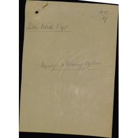 Inquiry, re tramway system, Public Works Department