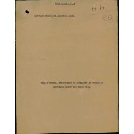 Till's Corner, improvement to tramlines at corner of Cleveland Street and Ohiro Road, Brooklyn Municipal Electors' Association