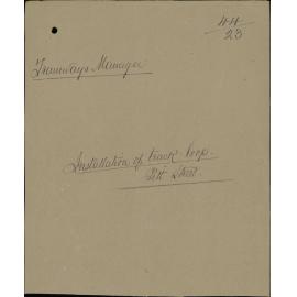 Pitt Street, installation of track loop, Tramways Manager