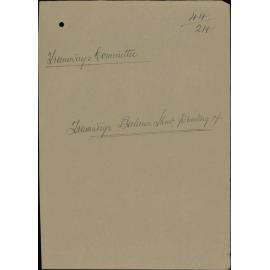 Tramways, printing of balance sheet, Tramways Committee