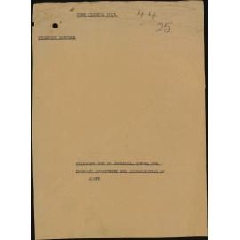 Buildings, use of Technical School for Tramways Department for Accommodation of Staff, Tramways Manager