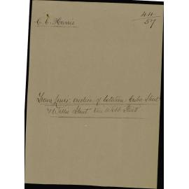 Tram lines, erection of between Cuba Street and Willis Street via Webb Street, C C Harris