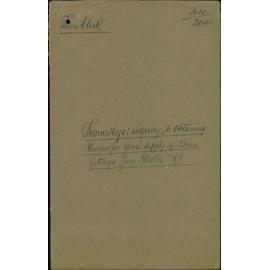 Tramways, inquiry re obtaining tenders for year's supply of brass fittings from Dutch and Co., Town Clerk