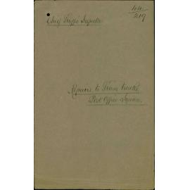 Repairs to tram tracks, Post Office Square, Chief Traffic Inspector