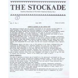 The Stockade, Vol 3 No 1, June 1975 - Magazine of the Karori Historical Society (Inc)