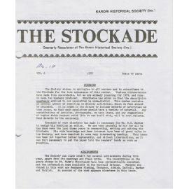 The Stockade, Vol 6, 1978 - Magazine of the Karori Historical Society (Inc)