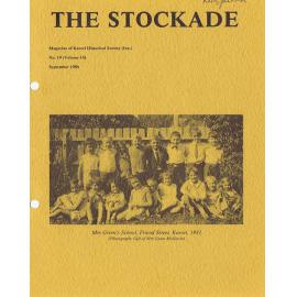 The Stockade, No 19 (Volume 14), September 1986 - Magazine of the Karori Historical Society (Inc)