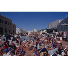 Dragon Boat Festival, crowd gathered in Civic Square