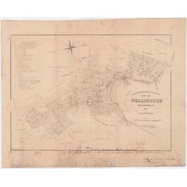 Map of Wellington showing proposed horse Tramway Route