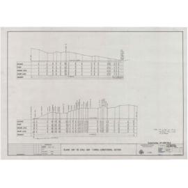 Island Bay to Lyall Bay Tunnel - longitudinal section