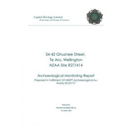 34-42 Ghuznee Street, archaeological monitoring report