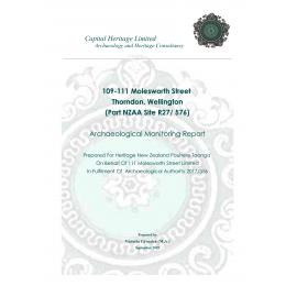 109-111 Molesworth Street, archaeological monitoring report