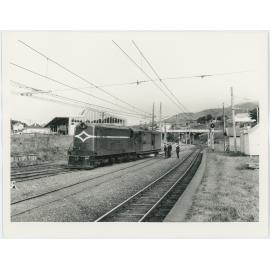 Train on Johnsonville Railway, view looking south