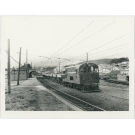 Train on Johnsonville Railway, view looking north