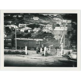 Shunting mishap, in the siding off the north backshunt