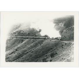 Train above No.5. Tunnel, Ngaio Gorge