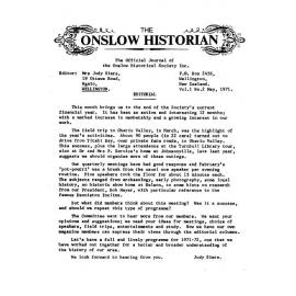 The Onslow Historian, Vol. 1 No. 2, May 1971