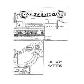 The Onslow Historian, Vol. 14 No. 3, 1984, Military Matters