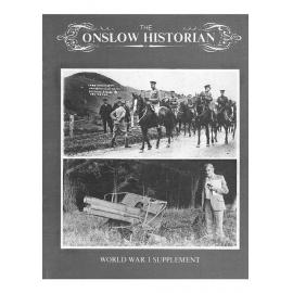 The Onslow Historian, Vol. 15 No. 2, 1985, World War 1 Supplement