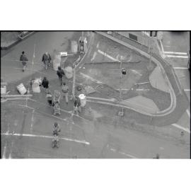 Roadworks, Victoria Street and Mercer Street intersection