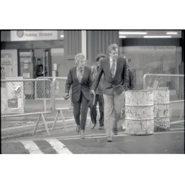 Roadworks, Victoria Street and Mercer Street intersection