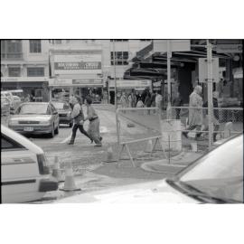 Roadworks, Victoria Street and Mercer Street intersection