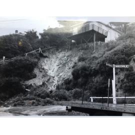 Slip above intersection of Wadestown Road and Backbridge Road