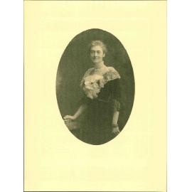 Photograph of Alice (nee Featherston), wife of C J Johnston, Mayor 1890