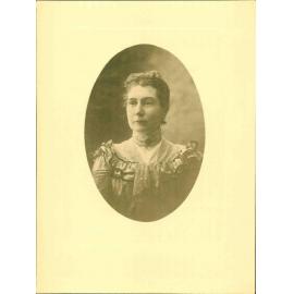 Photograph of Octavia (nee Featherston), wife of A K Newman, Mayor 1909
