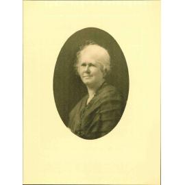 Photograph of Alberta (nee Lindegaard), wife of D McLaren, Mayor 1912