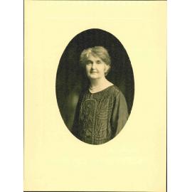 Photograph of Anne (nee Sloan), wife of G A Troup, Mayor 1927-1931