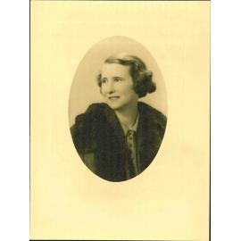 Photograph of Ailsa (nee Ramsay), wife of T C A Hislop, Mayor 1931-1944