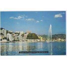 Oriental Bay and Carter Fountain, Wellington, New Zealand
