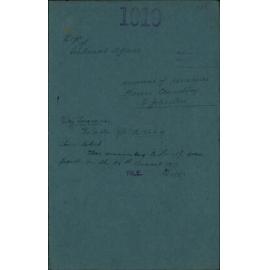 Removal of remains, Karori Cemetery, E Johnston - Department of Internal Affairs