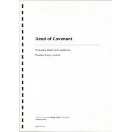 Deed of Covenant Kumutoto Centre, Site 7, Meridian Energy