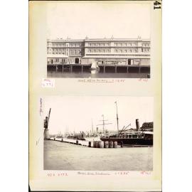 Wharf Office and Jervois Quay, breastwork c.1895