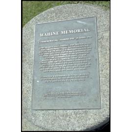Monuments, Memorials, Wahine