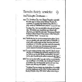Thorndon News - Newsletter No 9