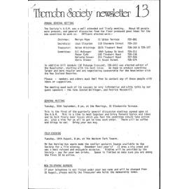 Thorndon News - Newsletter No 13