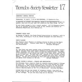 Thorndon News - Newsletter No 17