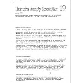 Thorndon News - Newsletter No 19