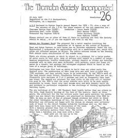 Thorndon News - Newsletter No 26