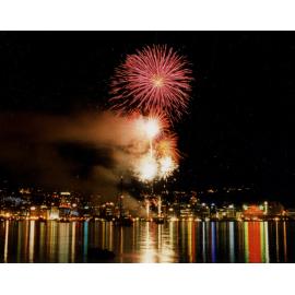 Fireworks over Wellington Harbour